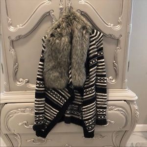 EXPRESS Fur Cardigan